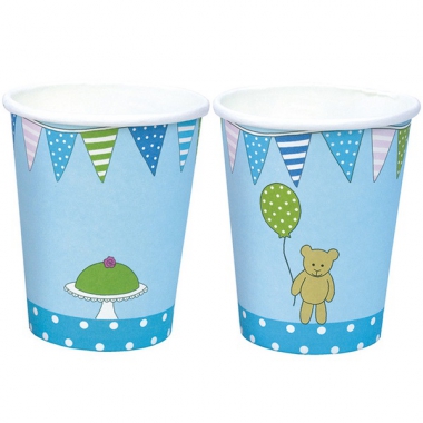 PARTY Becher Tiere blau