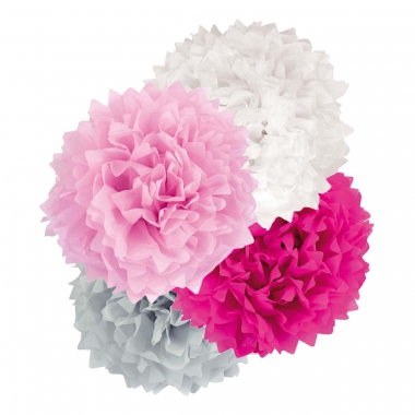 Party Pompoms rosa