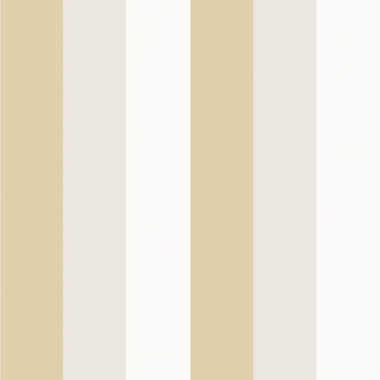 Tapete breite Streifen beige-gold