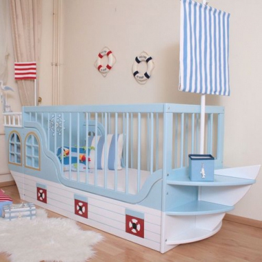 Babybett Schiff maritim Boot