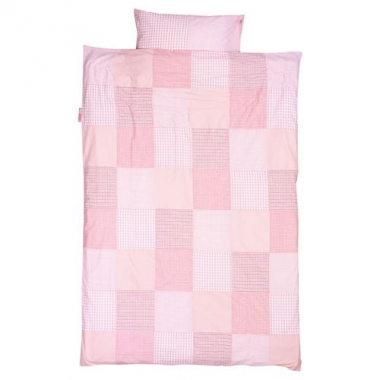 Kinderbettwsche rosa Patchwork