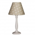 Tischlampe beige mit Sterne