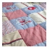 Patchworkdecke blau Camengo