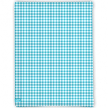 Spannbettlaken Light Blue Check