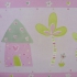 Bordre Babyzimmer Tiere rosa