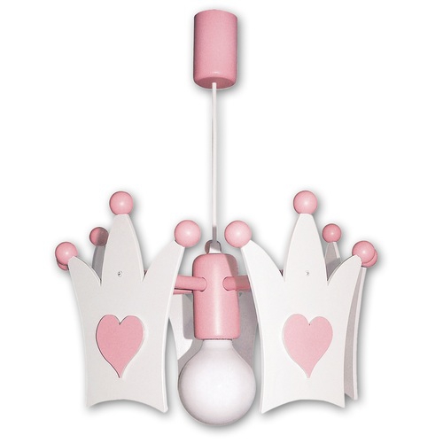 Kinderlampe Krone Weiss Rosa Von Waldi Bei Oli Niki Kaufen